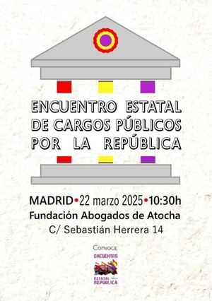 IU apoya el Encuentro Estatal por la República y destaca la necesidad de avanzar en su construcción en España