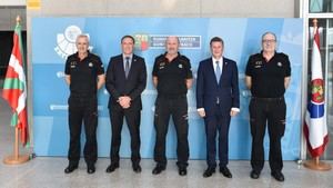 La Policía de Amberes visita la sede central de la Ertzaintza en Erandio