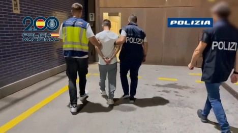 Detienen en Barcelona a fugitivo italiano con condena de 28 años