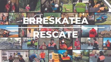 Rescatan a un montañero herido en el monte Udalatx en Euskadi