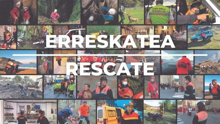 Rescatan a un montañero herido en el monte Udalatx en Euskadi