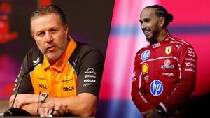 Zak Brown de McLaren considera a Hamilton un firme candidato al título en 2025
