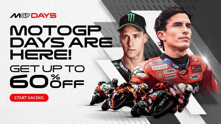 Descuentos de hasta el 60% en productos MotoGP durante los MotoGP Days 2025