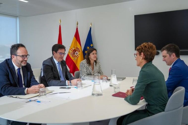 López y Chivite evalúan el avance digital en Navarra