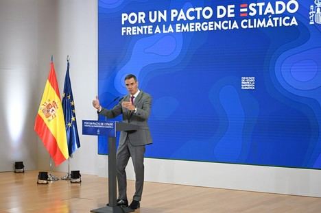 Sánchez propone un pacto nacional para combatir la emergencia climática