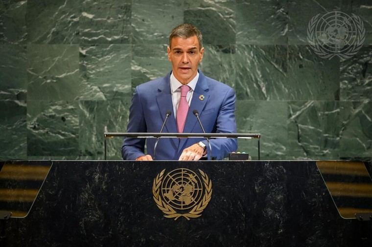 Sánchez urge a la comunidad internacional a detener la violencia en Gaza y reconocer a Palestina como Estado miembro de la ONU