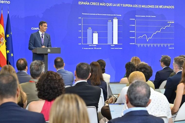 Sánchez destaca el progreso de España tras dos años de legislatura