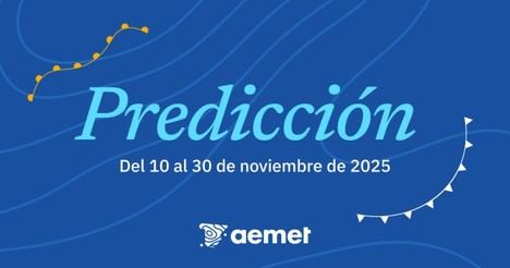 Pronóstico meteorológico para las semanas del 10 al 30 de noviembre de 2025