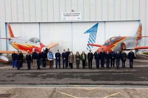 Margarita Robles conmemora el centenario del vuelo 'Plus Ultra' en Cuatro Vientos