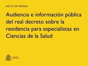 Sanidad lanza reforma para mejorar condiciones laborales de residentes médicos