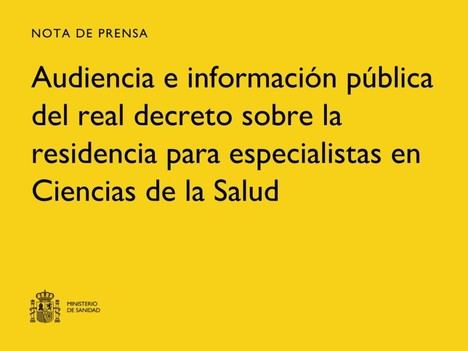 Sanidad lanza reforma para mejorar condiciones laborales de residentes médicos