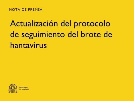 Sanidad modifica el protocolo de hantavirus y permite cuarentena en casa para contactos asintomáticos