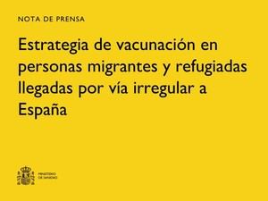 Sanidad implementa plan de vacunación para migrantes y refugiados en España