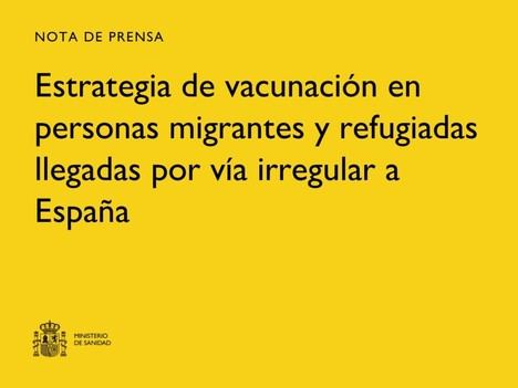 Sanidad implementa plan de vacunación para migrantes y refugiados en España