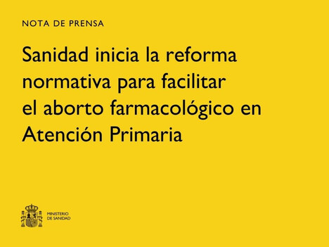 Sanidad reforma normativa para facilitar el aborto en Atención Primaria