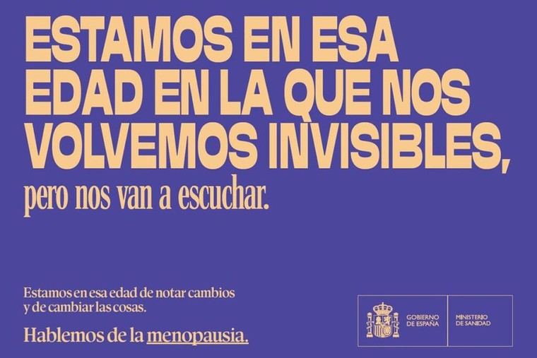 El Ministerio de Sanidad presenta la campaña 'Hablemos de la menopausia'