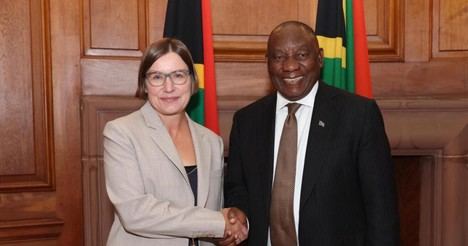 La presidenta del CICR se reúne con el presidente de Sudáfrica para promover el derecho humanitario